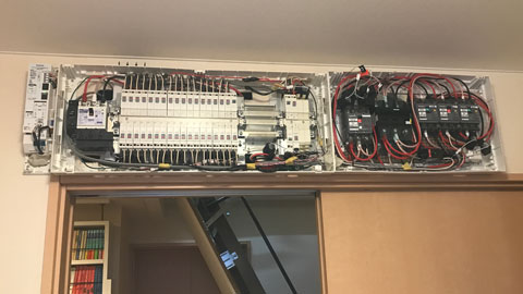 ブレーカーの取付