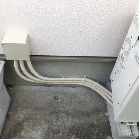 V2H本体の接続部