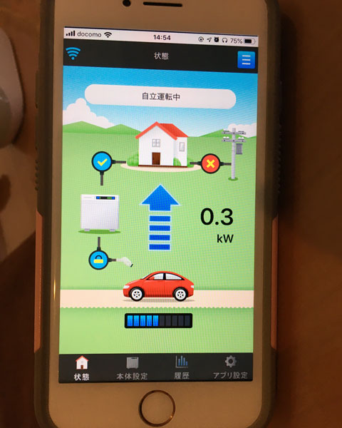 スマートフォン画面