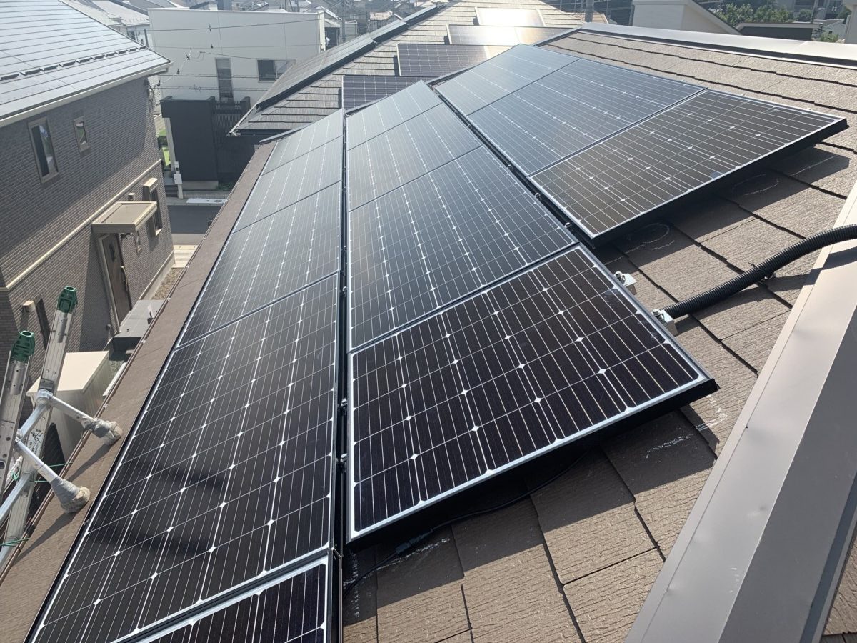野田市　O様邸　太陽光パネル設置工事